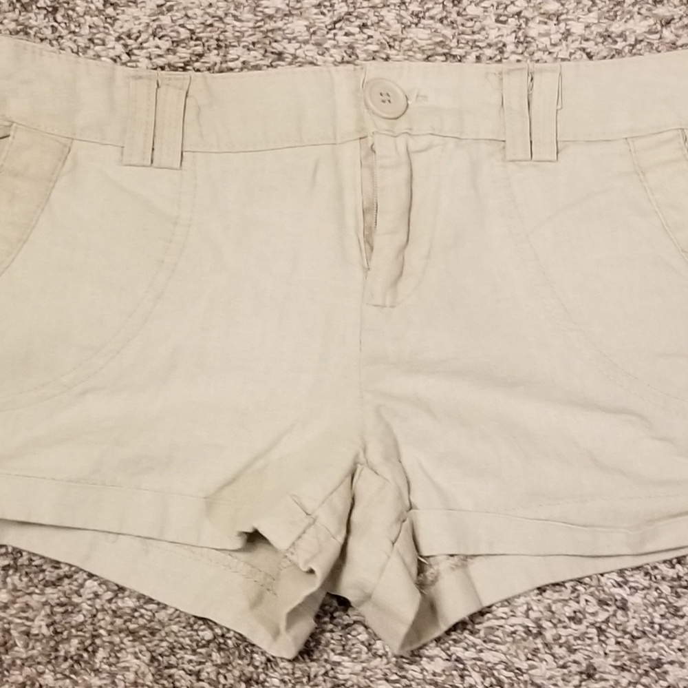 Mini khaki shorts